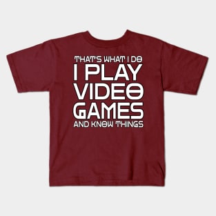 Play Video Games Kids T-Shirt